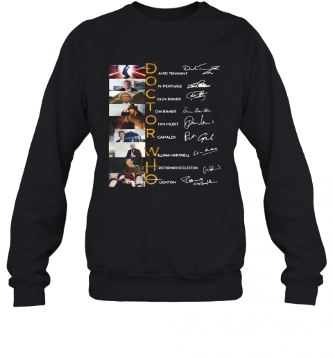 Doctor Who Characters Signatures T-Shirt Unisex Sweatshirt