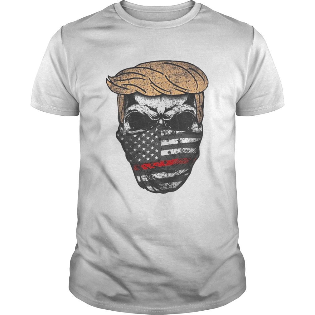 Donald trump skull mask back the red american flag independence day Unisex