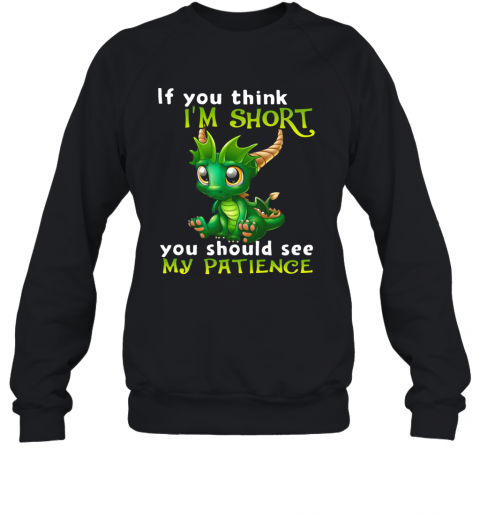 Dragon If You Think I'm Short You Should See My Patience T-Shirt Unisex Sweatshirt