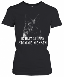 Duitse Herder Ik Bijt Alleen Stomme Mensen T-Shirt Classic Women's T-shirt