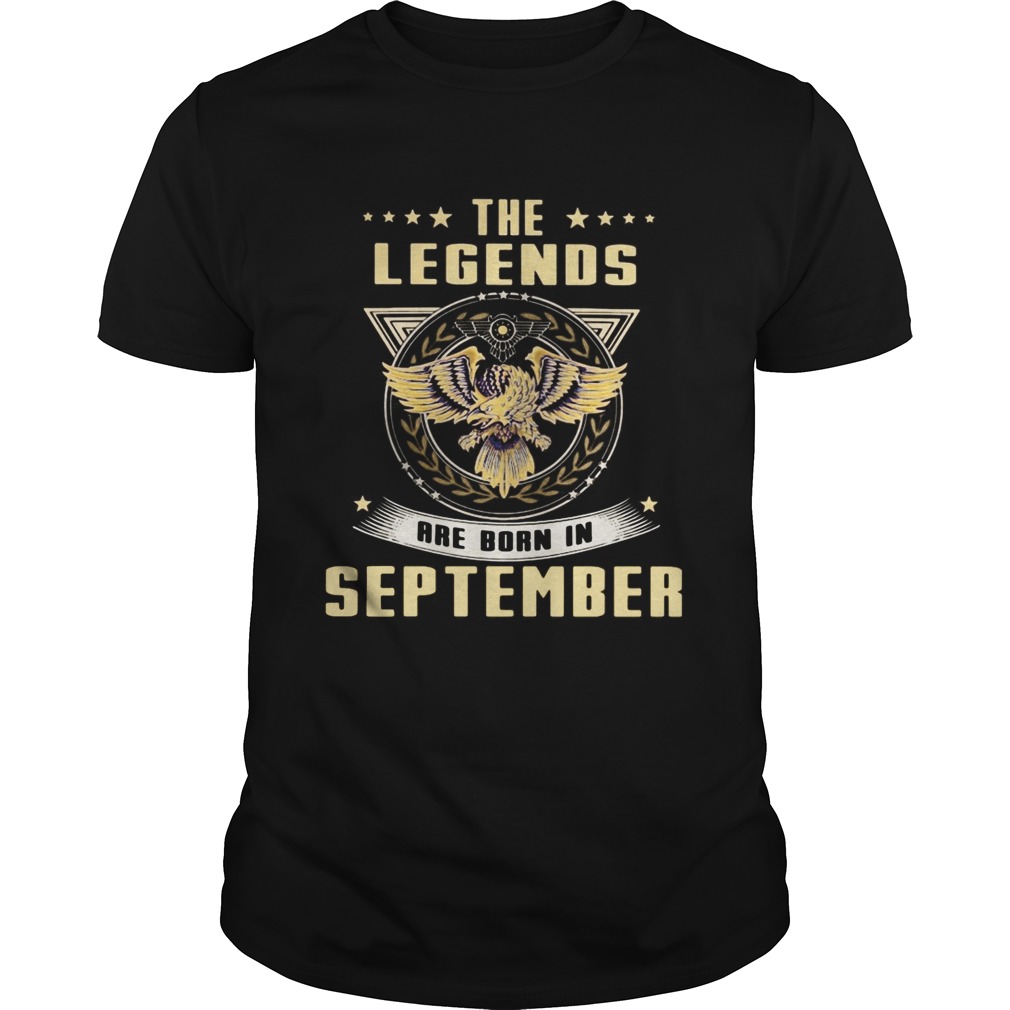 Eagles the legends are born in september shirt