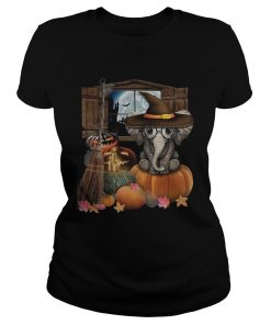 Elephant witch pumpkin halloween  Classic Ladies