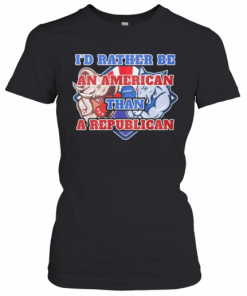 Elephants I'D Rather Be An American Than A Republican T-Shirt Classic Women's T-shirt