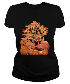 Fall Flamingo Halloween  Classic Ladies