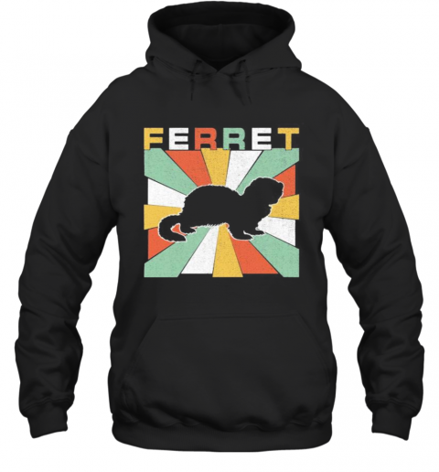 Ferret Vintage Retro T-Shirt Unisex Hoodie
