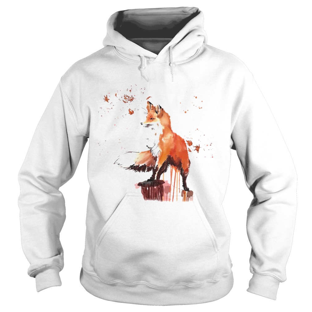 Fox Watercolor Hoodie