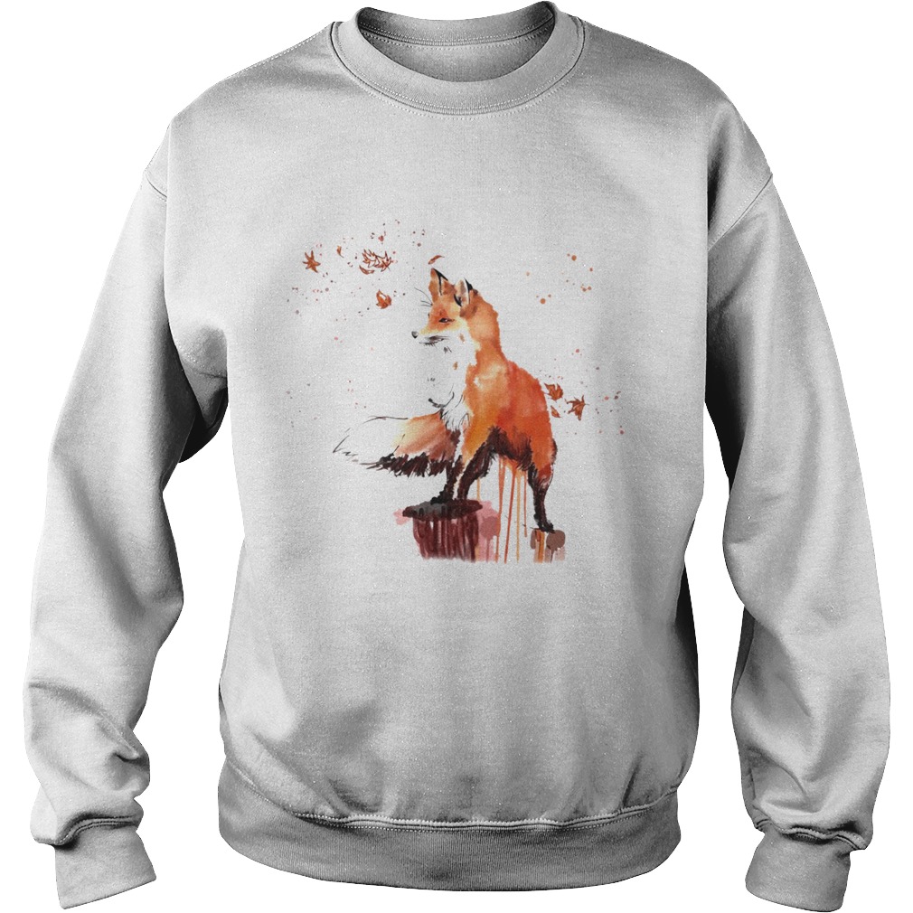 Fox Watercolor Sweatshirt