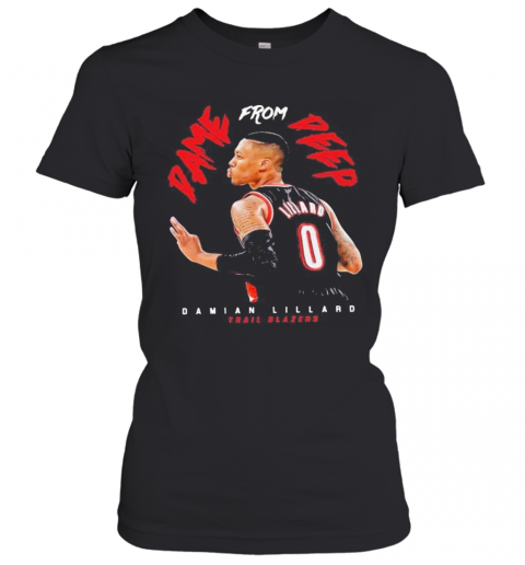From Pame Peep Damian Lillard Trail Blazers T-Shirt Classic Women's T-shirt