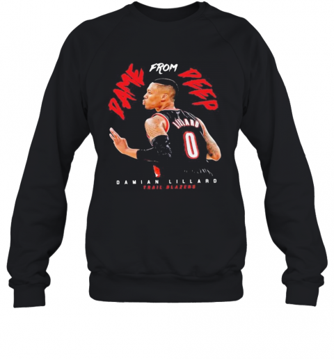 From Pame Peep Damian Lillard Trail Blazers T-Shirt Unisex Sweatshirt