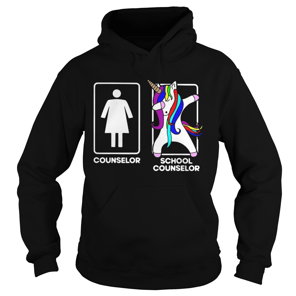 Funny Dabbing Unicorn School Counselor Hoodie
