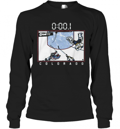 Game Colorado Hockey T-Shirt Long Sleeved T-shirt 