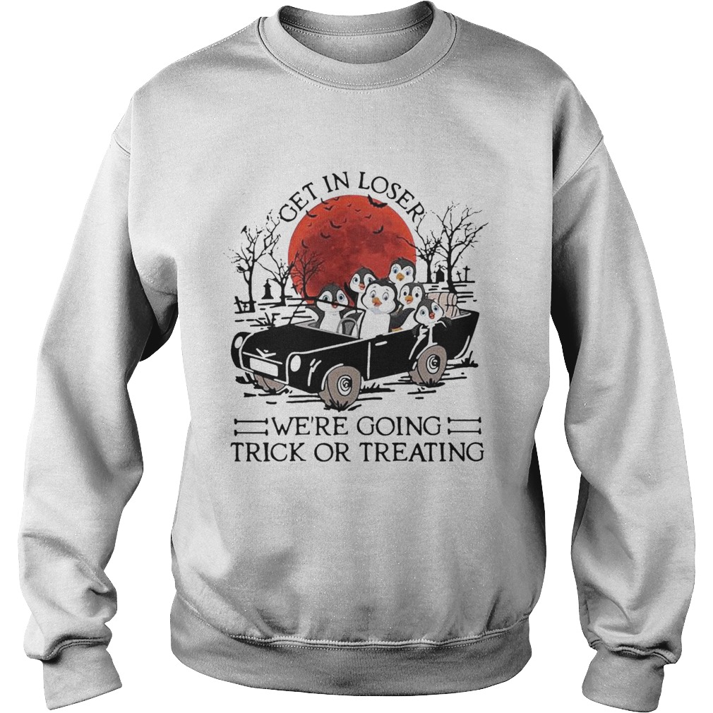 Get In Loser Were Going Trick Or Treating Sunset Sweatshirt