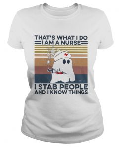 Ghost thats what i do i am a nurse i stab people and i know things vintage retro  Classic Ladies