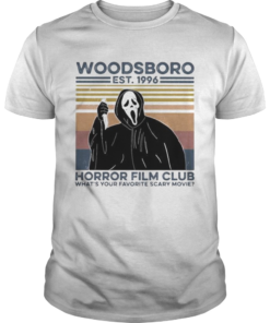 Ghost woodsboro est 1996 horror film club whats your favorite scary movie vintage retro  Unisex