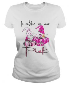Gnomes On October We Wear Pink  Classic Ladies