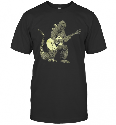 Godzilla Playing Guitar T-Shirt Classic Men's T-shirt