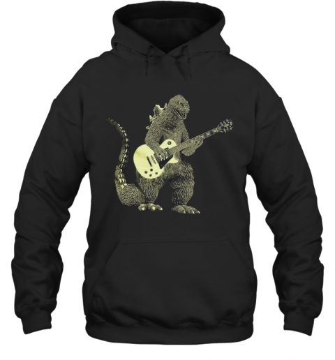 Godzilla Playing Guitar T-Shirt Unisex Hoodie