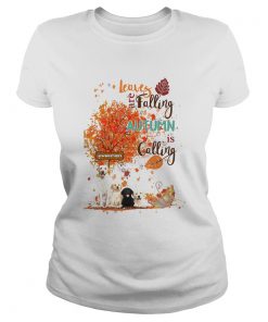 Golden retriever leaves are falling autumn is calling  Classic Ladies