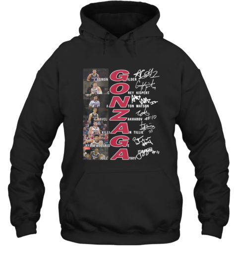 Gonzaga Bulldogs Basketball Players Signatures T-Shirt Unisex Hoodie