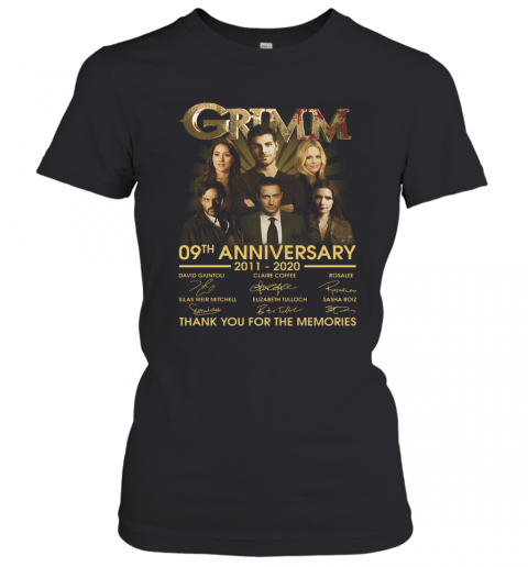 Grimm 09Th Anniversary 2011 2020 Thank You For The Memories Signatures T-Shirt Classic Women's T-shirt
