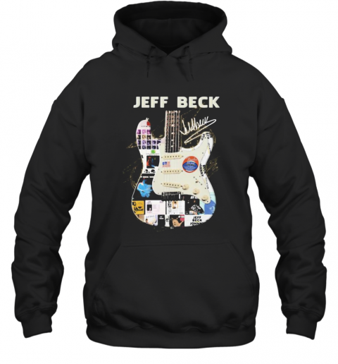 Guitar Jeff Beck Band Members Signatures T-Shirt Unisex Hoodie