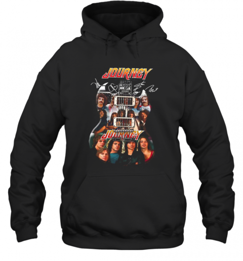 Guitar Journey Band Members Signatures T-Shirt Unisex Hoodie