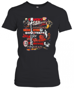 Halloween Chucky Jason Voorhees Leatherface Michael Myers Ghostface Jigsaw Freddy Krueger Pennywise Pinhead T-Shirt Classic Women's T-shirt