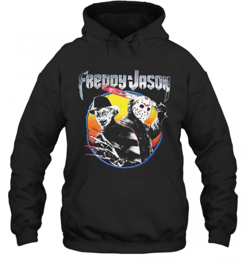 Halloween Freddy And Jason Vintage T-Shirt Unisex Hoodie