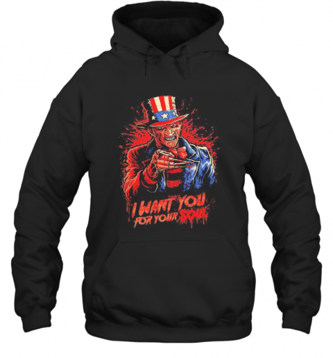 Halloween Freddy Krueger I Want You For Your Soul T-Shirt Unisex Hoodie