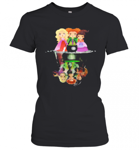 Halloween Hocus Pocus Witch Water Reflection T-Shirt Classic Women's T-shirt