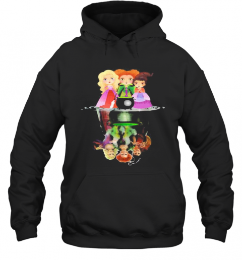 Halloween Hocus Pocus Witch Water Reflection T-Shirt Unisex Hoodie