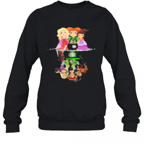 Halloween Hocus Pocus Witch Water Reflection T-Shirt Unisex Sweatshirt