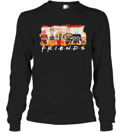 Halloween Horror Characters Friends Blood T-Shirt Long Sleeved T-shirt