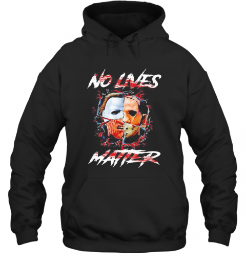 Halloween Horror Characters No Lives Matter T-Shirt Unisex Hoodie