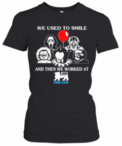 Halloween Horror Characters We Used To Smile And Then We Worked At Food Lion T-Shirt Classic Women's T-shirt