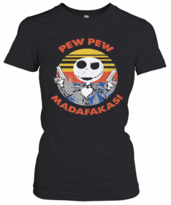 Halloween Jack Skellington Pew Pew Madafakas Vintage Retro T-Shirt Classic Women's T-shirt
