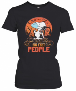 Halloween Snoopy Six Feet People Pumpkins T-Shirt Classic Women's T-shirt