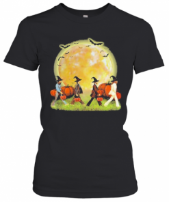 Halloween The Beatles Abbey Road Pumpkin Moon T-Shirt Classic Women's T-shirt