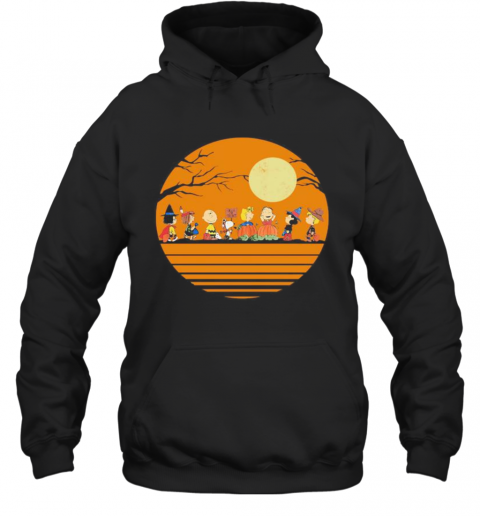 Halloween The Peanuts Moon Vintage Retro T-Shirt Unisex Hoodie