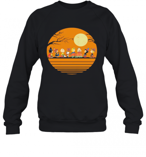 Halloween The Peanuts Moon Vintage Retro T-Shirt Unisex Sweatshirt