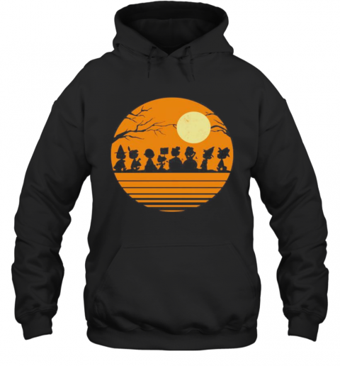 Halloween The Peanuts Moon Vintage T-Shirt Unisex Hoodie