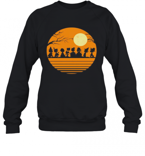 Halloween The Peanuts Moon Vintage T-Shirt Unisex Sweatshirt