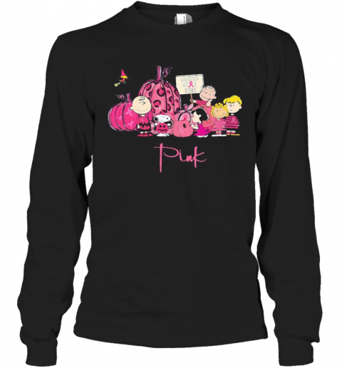 Halloween The Peanuts Warrior We'Re Pink Cancer Awareness T-Shirt Long Sleeved T-shirt 