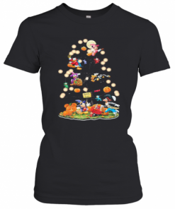 Halloween Tree Mickey Mouse Cartoon Characters T-Shirt Classic Women's T-shirt