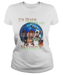 Halloween dachshund its hocus pocus time witches  Classic Ladies