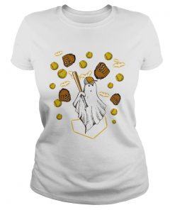 Halloween ghost playing softball  Classic Ladies