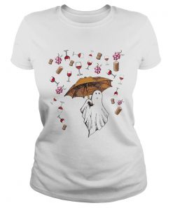 Halloween ghost rain grape wine  Classic Ladies