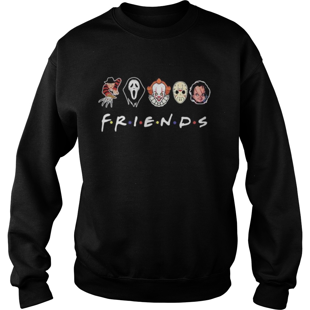 Halloween horror characters friends Sweatshirt