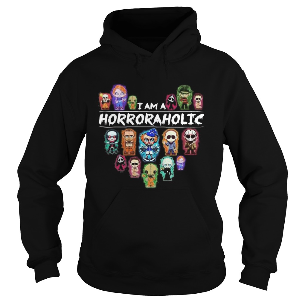 Halloween i am a horror aholic heart Hoodie
