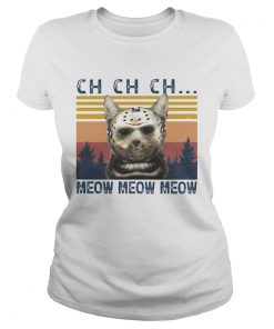 Halloween jason voorhees cat ch meow vintage retro  Classic Ladies